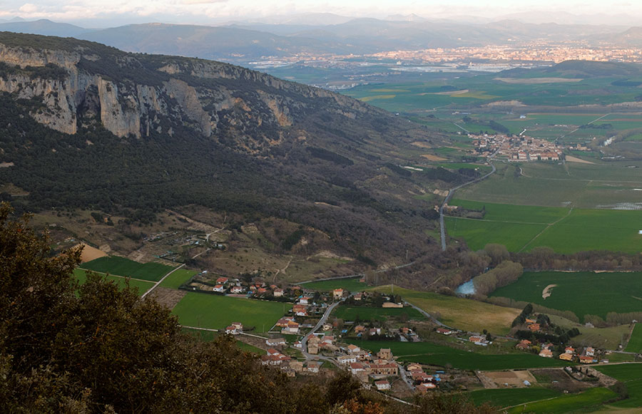panoramic view over Pamplona