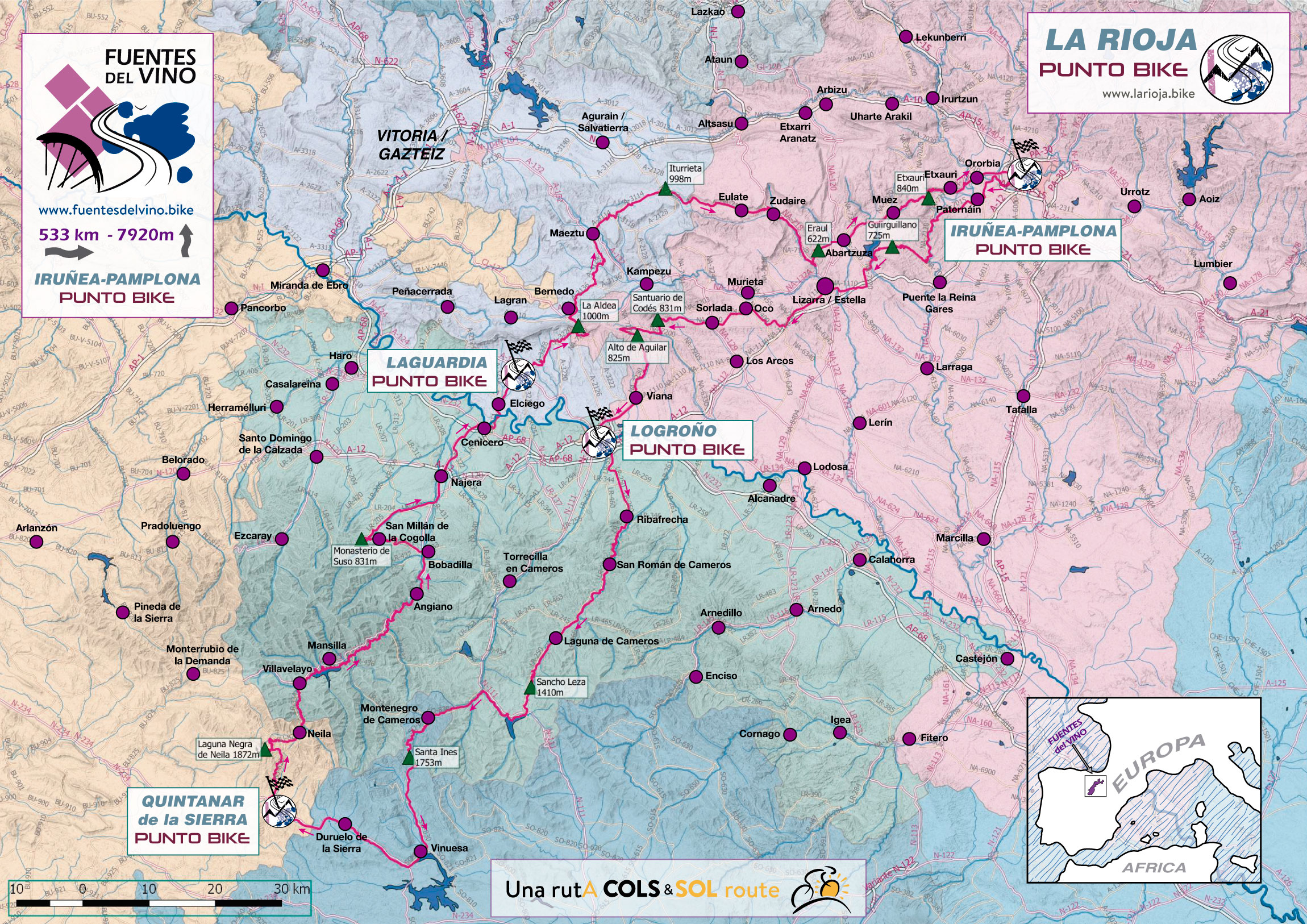 mapa Fuentes Pamplona